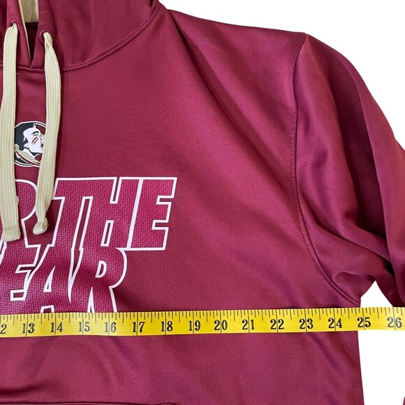 Florida State FSU Fear The Spear Maroon Hoodie Mens Size XL Seminoles Sweatshirt - Picture 3 of 5